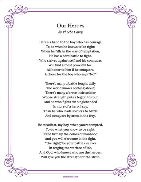 "Our Heroes" by Phoebe Carey