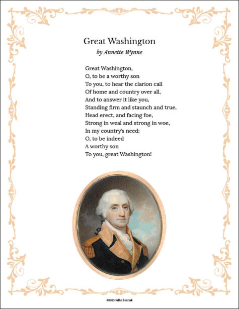 "Great Washington" by Annette Wynne