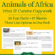 Animals of Africa Fun Facts Copywork