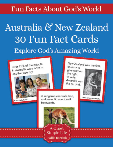 Australia & New Zealand Fun Fact Cards