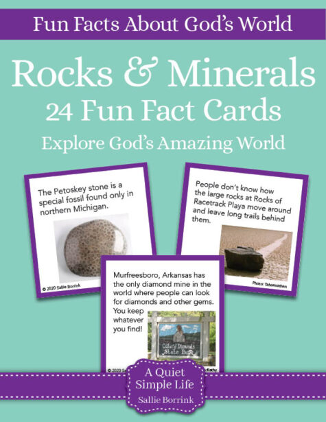 Rocks & Minerals Fun Fact Cards