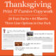 Thanksgiving Fun Facts Copywork