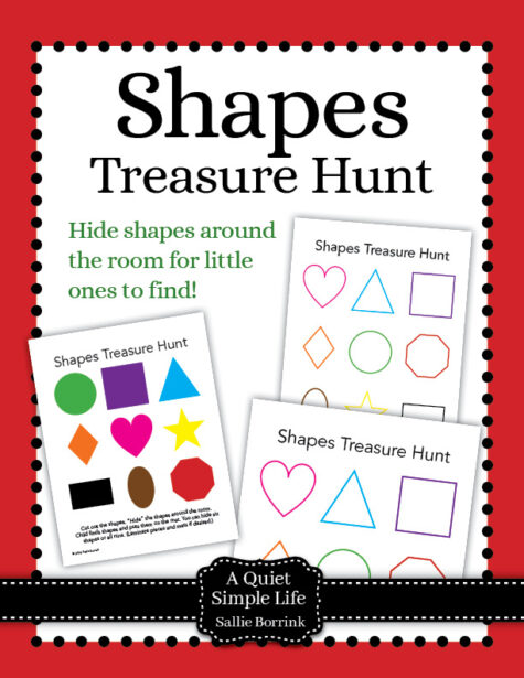 Shapes Treasure Hunt Printable Activity