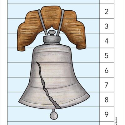 Liberty Bell counting picture puzzle