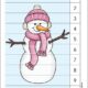 Snowgirl Counting Picture Puzzle