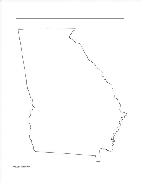 Georgia Map Printable