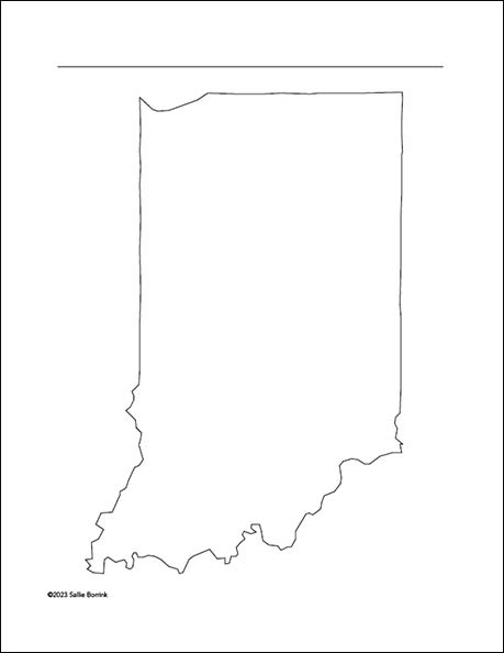 Indiana Map Printable