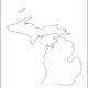 Michigan Map Printable