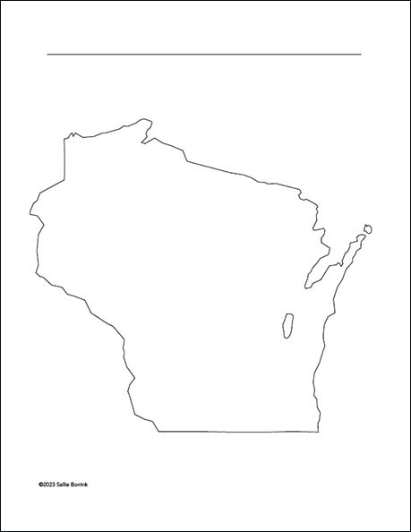 Wisconsin Map Printable