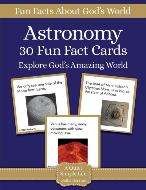 Astronomy Fun Facts Cards - Printable Activity