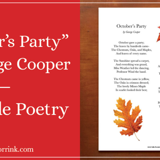 Come Little Leaves By George Cooper Printable Poetry Sallie Borrink Come Little Leaves By George Cooper Printable Poetry Sallie Borrink