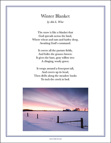 "Winter Blanket" by Ada L. Wine