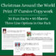 Christmas Around the World Fun Facts Copywork