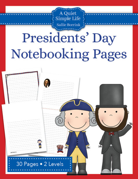 Presidents' Day Notebooking Pages