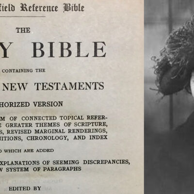 Grace Livingston Hill and picture of inside Scofield Bible