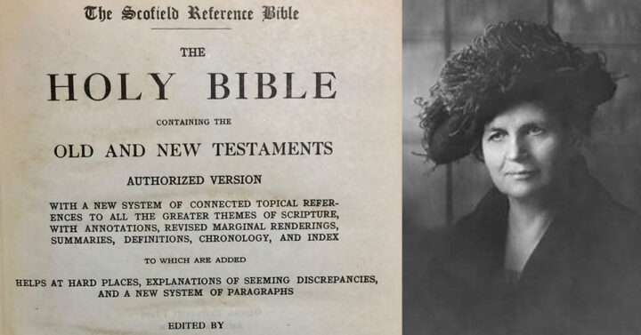 Grace Livingston Hill and picture of inside Scofield Bible