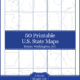 50 United States Maps plus DC Printables IMAGE