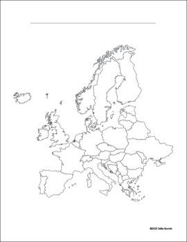 Free Printable Europe Map – Blank Outline for Geography | A Quiet ...