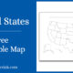 lank outline map of the United States for printable download