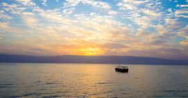 Sea of Galilee at sunrise