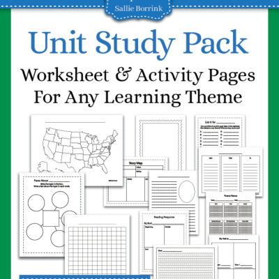Unit Study Activity Pack with reusable worksheets and activity pages