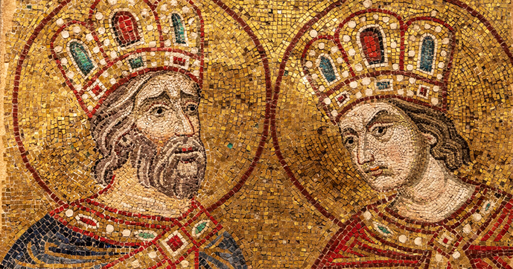 Basilica di San Marco. Mosaic of King David and King Solomon