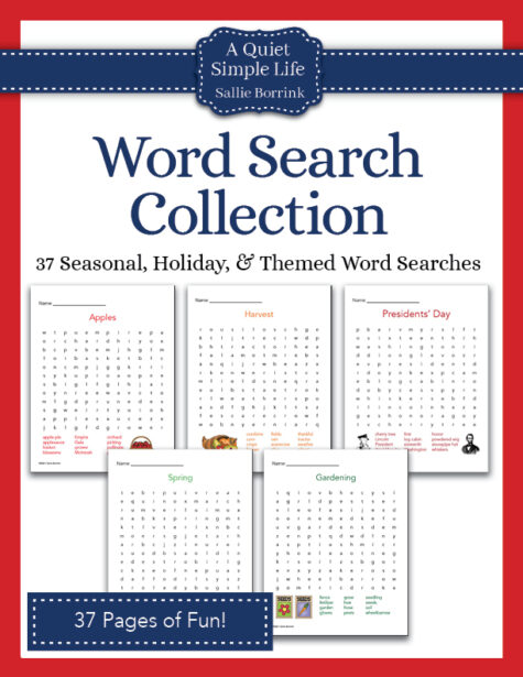Word Search Collection - 37 Themed Printables
