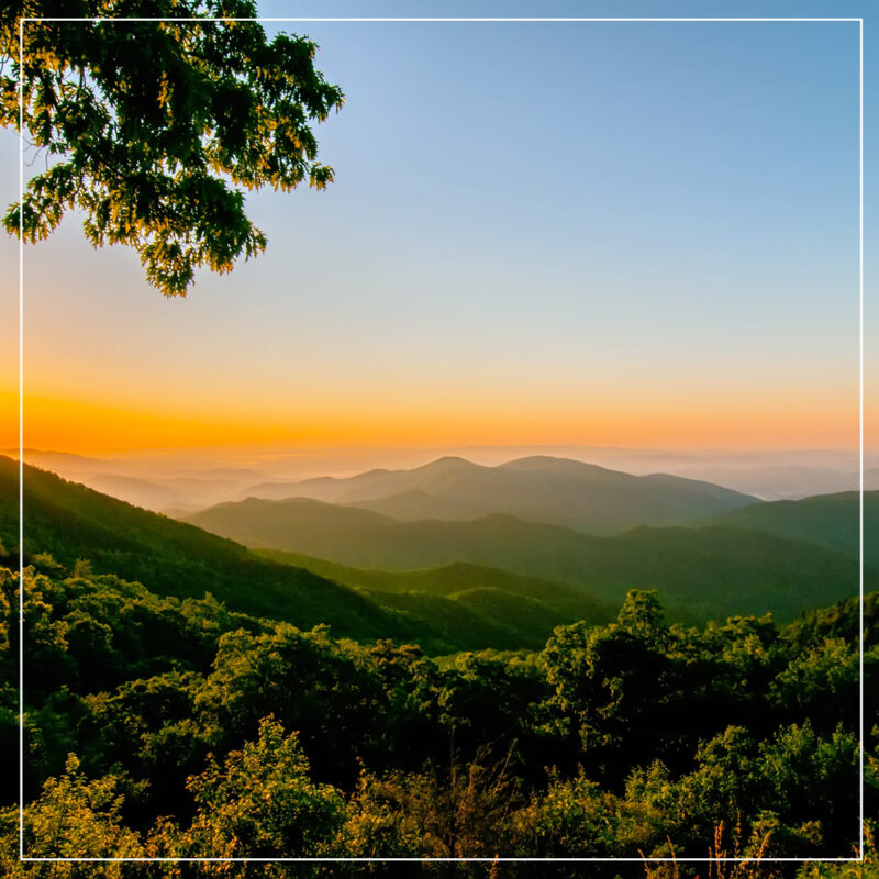 Sunrise at the Smokey Mountains