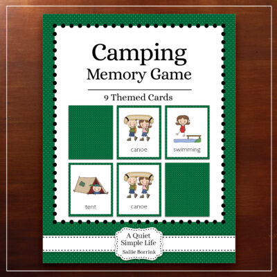 Camping Memory Game