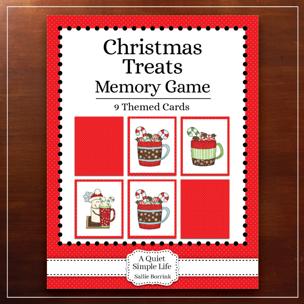 Christmas Treats Memory Game
