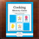 Cooking memory game