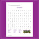 Free Flowers Word Search Printable SQUARE