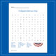 Free Independence Day Word Search Printable SQUARE
