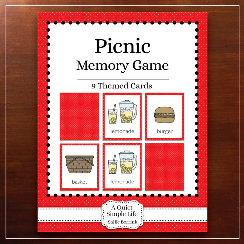 Picnic Memory Game