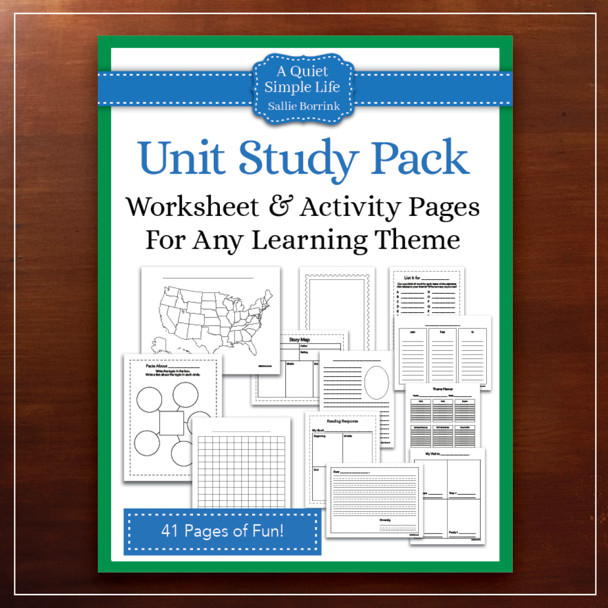 Reusable Unit Study Printables for Homeschool Themes | A Quiet Simple Life
