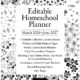 2026-2027 Editable Homeschool Planner Black and White 052226 PREVIEW