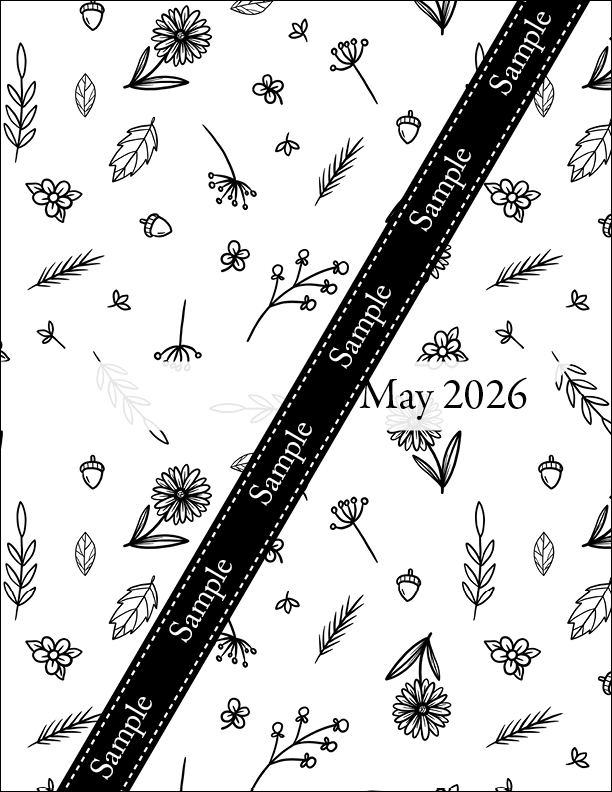 Editable Homeschool Planner 2026–2027 | Black & White Floral - Image 8