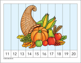 Cornucopia counting picture puzzle