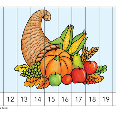 Cornucopia counting picture puzzle