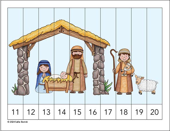 In the Manger counting picture puzzle