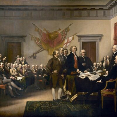 Declaration of Independence in Congress, at the Independence Hall, Philadelphia, July 4th, 1776 by John Trumbull