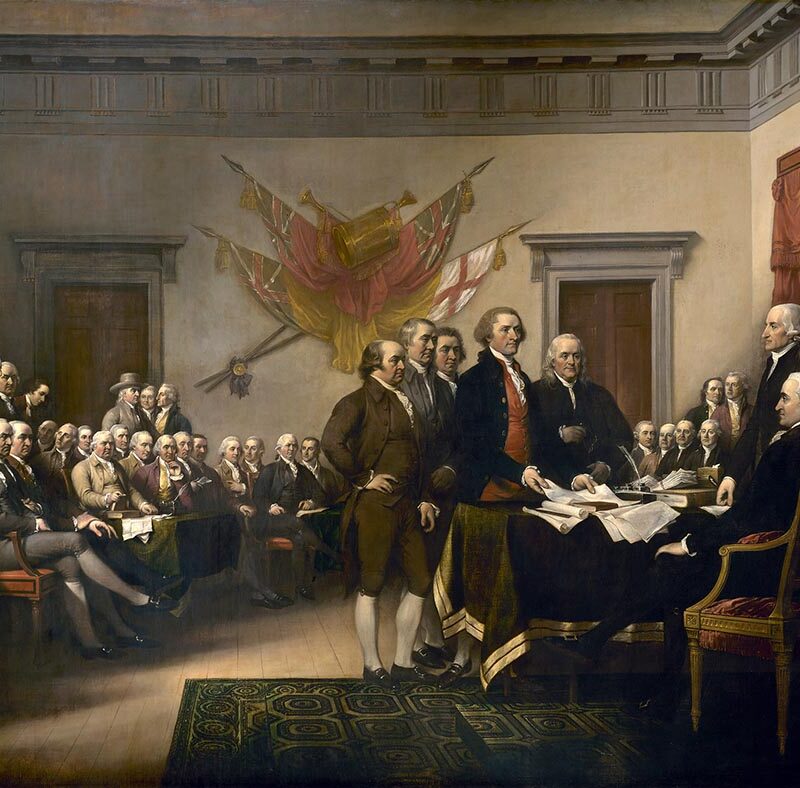 Declaration of Independence in Congress, at the Independence Hall, Philadelphia, July 4th, 1776 by John Trumbull