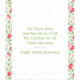 Ralph Waldo Emerson Trust the Creator quote printable in Cottage Rose and Sage design