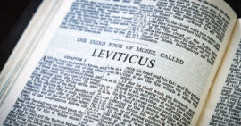 Bible open to the book of Leviticus