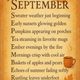 September Acrostic