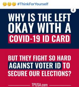 COVID 19 Card or Voter ID