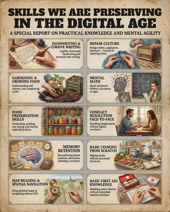 Skills We Are Preserving in the Digital Age Skills We Are Preserving in the Digital Age